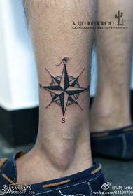 Patrún tattoo compáis dubh seasta