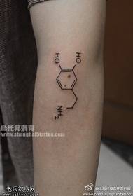 Kāju personības ķīmiskā molekulārā totēma tetovējums