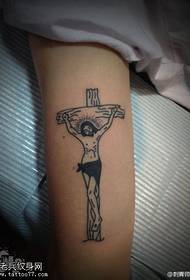 Talampas ng paa na si Jesus na pattern ng tattoo