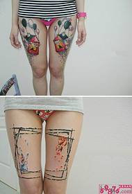 Arte fiori fiori cartoon tattoo tattoo