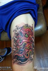 Huge octopus tattoo pattern