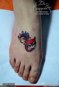 Instep кольоровий малюнок татуювання лисиці