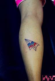 Maschera del tatuaggio del polpaccio aereo di carta arcobaleno