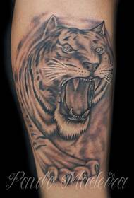 Tatuaggio testa di tigre tirannia tigre