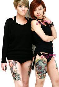 Mtindo wa mapaja ya Influx Ulaya na Amerika ya tattoo