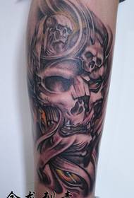 Modello tatuaggio tatuaggio fata vento stile europeo e americano prepotente gamba