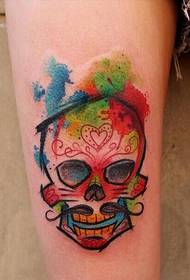 Gimmick de jambe beau motif de tatouage recommandé photo