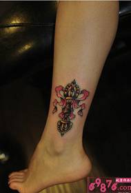 Faith King Kong 杵 calf tattoo picture