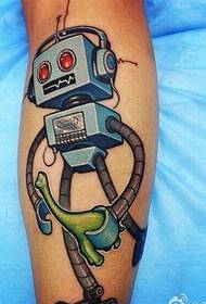 Εξατομικευμένη εικόνα ρομπότ πόδι Tattoo σύσταση Εικόνα