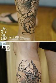 Mtindo wa jadi wa Kichina mtindo wa tattoo wa wingu