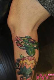 Creative Little Shark Fighter Tattoo Tattoo ሥዕል