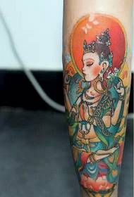 Персонализирани крака класически цветови снимки на татуировка Буда
