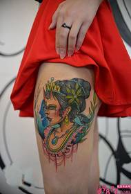 Immagini di tatuaggi europei e americani per la bellezza del vento
