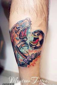 Láb színű cápa tetoválás illusztráció