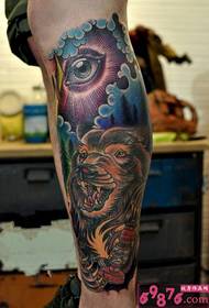Big brown bear legs fashion tattoo pictures