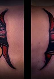 Recommend beautiful legs purple flower dagger tattoo pattern