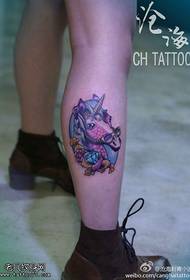 Chithunzi cha miyendo ya unicorn tattoo