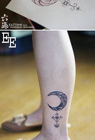 Узорак тетоваже цветне месечине Брахма