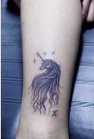 Тасвири tattoo unicorn пои классикӣ