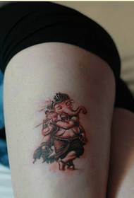 Beauty legs classic fashion elephant tattoo pattern pictures