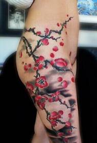 Sexede skønhedsben sexede smukke blomme tatoveringsmønsterbilleder