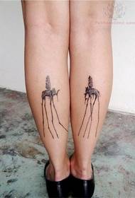 Noga slon tetovaža osebnosti