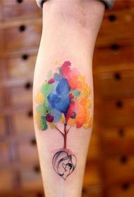 Benfärg ballong tatuering mönster bild