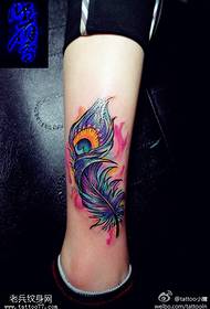Colore di gamba Splash tinta di piume di mudellu di tatuaggi