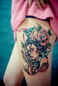 Beautiful legs creative tears beauty retro tattoo pictures