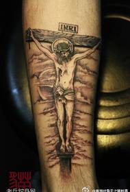 Модел за тетоважа на нозе со јесус