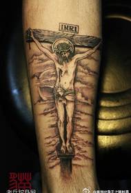 Pattern ng tattoo ng paa ng jesus