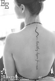 Super luštna mala kača in angleški cvetni vzorec tatoo
