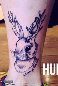 Kāju trušu antilopes tetovējuma modelis