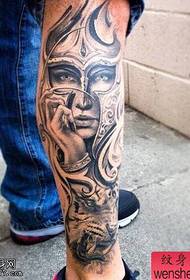 Spettaculu di u tatuatu, cunsigliatu un tatuu di gamba Zhao Yun u travagliu di tatuaggi