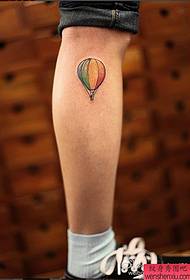 Tattoo show, beveel een been heteluchtballon tattoo patroon