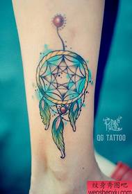 Beauty legs popular pop dream catcher tattoo pattern