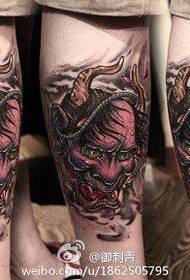 Modello di tatuaggio prajna super bello e prepotente per le gambe