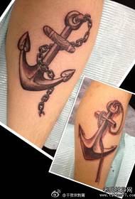 Legs beautiful fashion couple anchor tattoo pattern