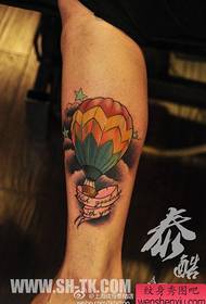 Ben populära enkla varmluftsballong tatuering mönster