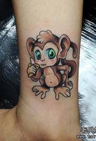 紋身秀，推薦可愛的猴子紋身