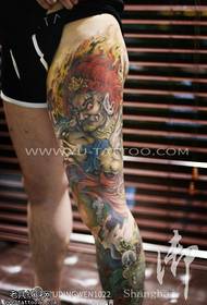 Tatoeage show, beveel een traditie van beenkleuren aan, niet bewegend werkt Ming Wenwen