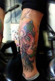 Boys' legs popular classic elephant tattoo designs