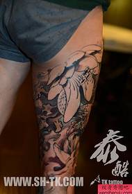 Leggen, poaten, fisken, lotus (3) tatoetmuster