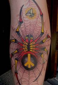 Been cool klassesch Spider Tattoo Muster