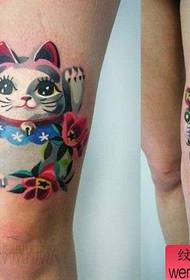 Espectáculo de tatuaxes, patas recomendadas, tatuaxes de gatos afortunados