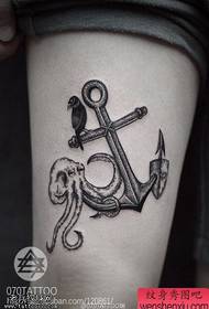 Ang mga leg ng anchor octopus tattoo ay ibinahagi ng tattoo show