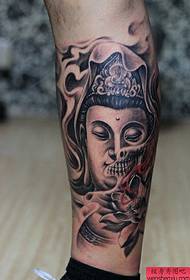 Calf Buddha a Magic Tattoo Pattern