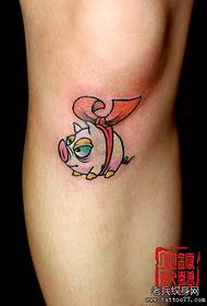 Been schattig varken tattoo patroon