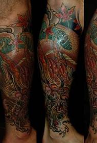 tattoo ມັງກອນເປັນ legged ເຮັດວຽກກ່ຽວກັບຂາ