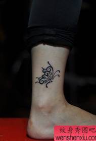 Tattoo show, recommend a leg totem butterfly tattoo pattern